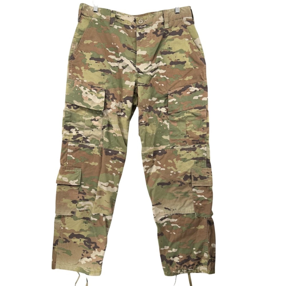 Military Issue Cargo Trousers Mens M Short 34X30 Multicam OCP Camo Combat Pants